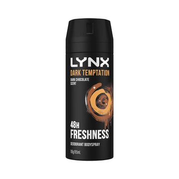 6 Pack x Lynx Dark Temptation Deodorant Bodyspray 106g/165ml